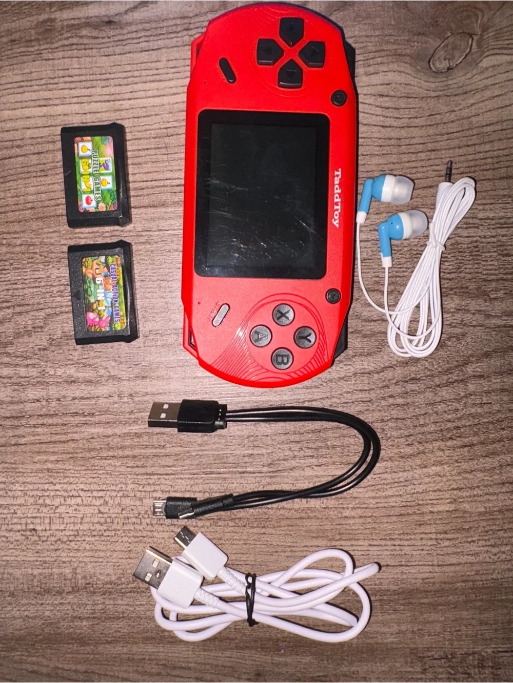 TaddToy 16 Bit Handheld Game Console for Kids Adults, 3.0'' Large Screen